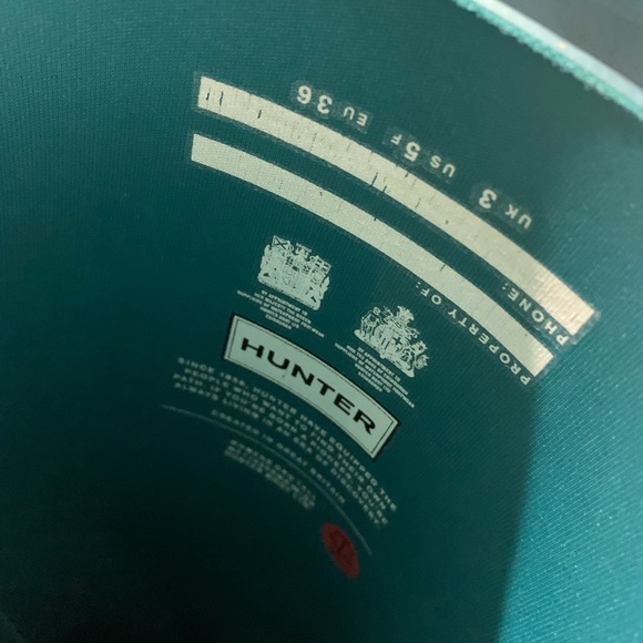 Hunter Women's Original Teal Tall Rain Boots - Picture 6 of 7